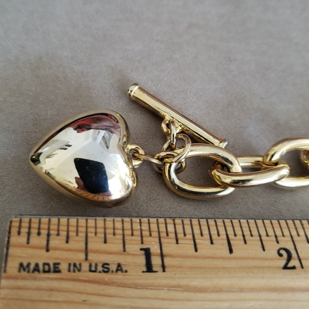 VTG Joan Rivers GP heart/toggle link bracelet - Picture 6 of 6